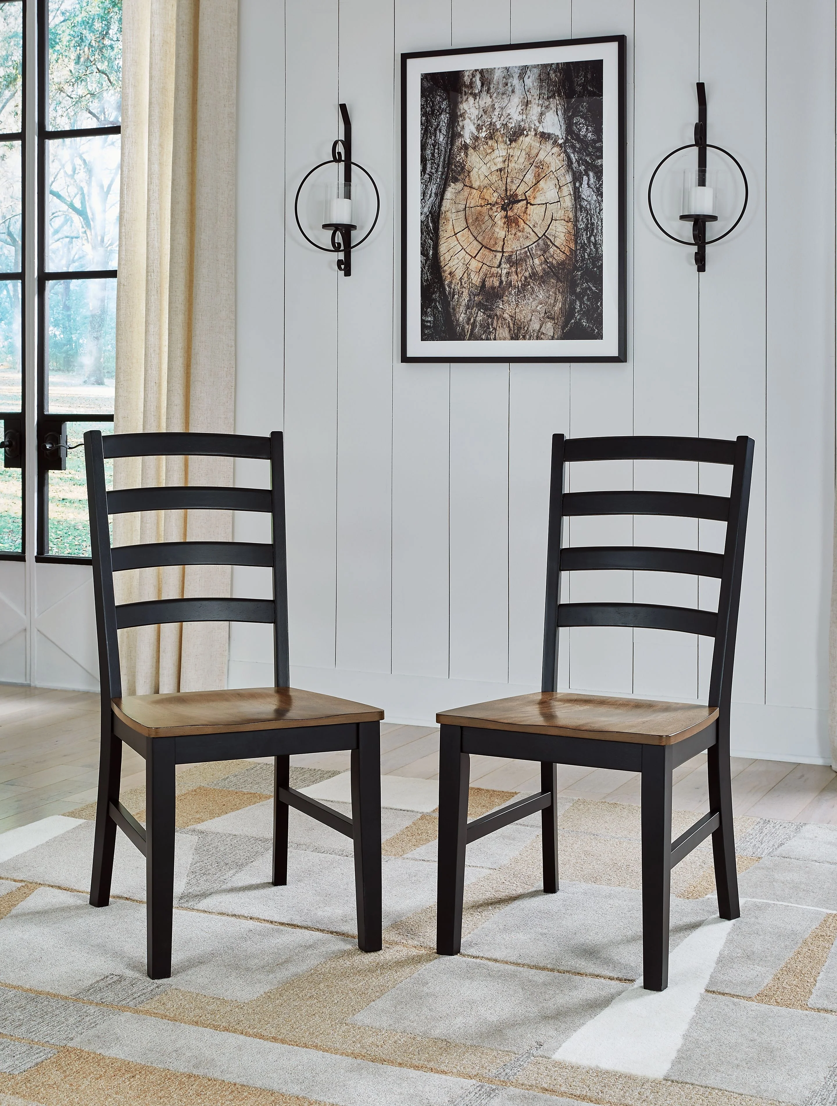 Wildenauer - Dining Room Side Chair (Set of 2) - Brown / Black - Image 8