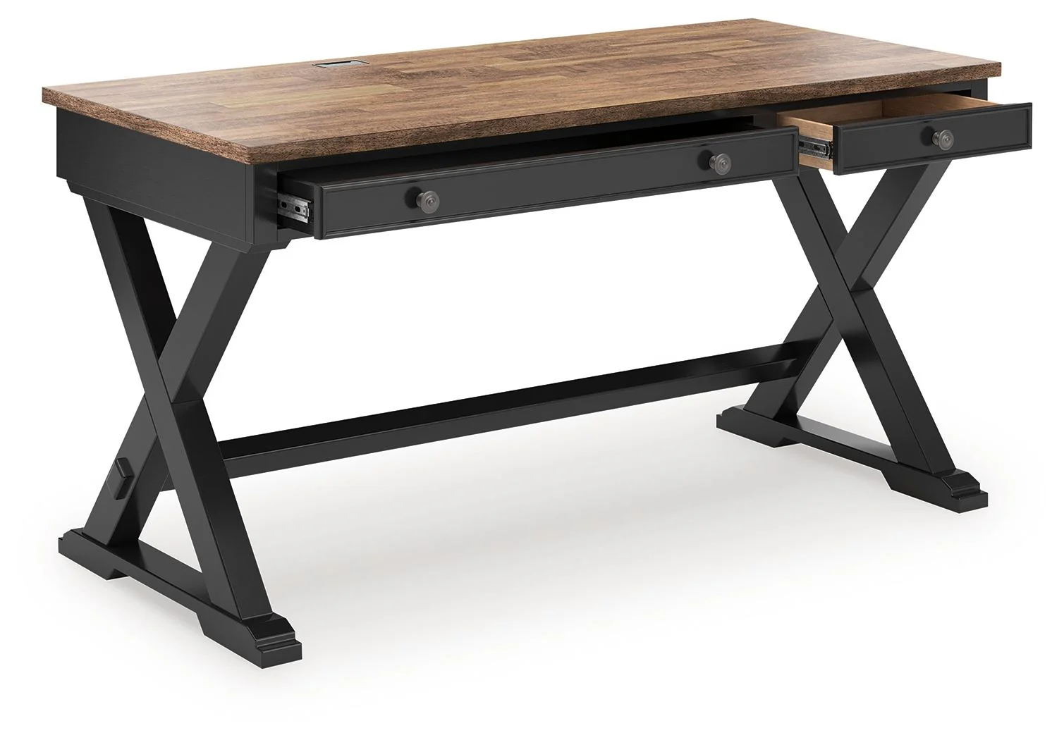 Wildenauer - Home Office Desk - Brown / Black - Image 6
