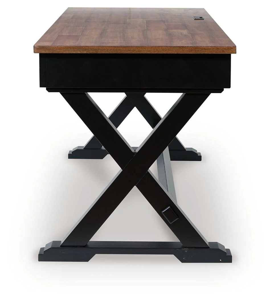 Wildenauer - Home Office Desk - Brown / Black - Image 7