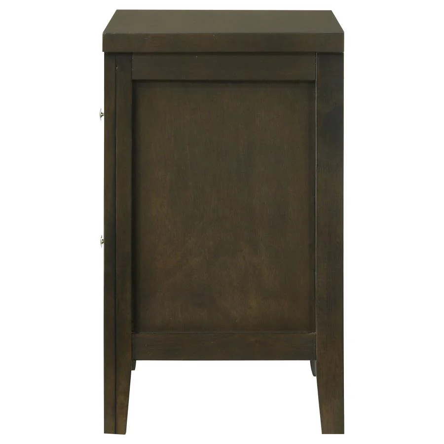 Wilkes - 2-Drawer Nightstand Bedside Table - Dark Cocoa - Image 5