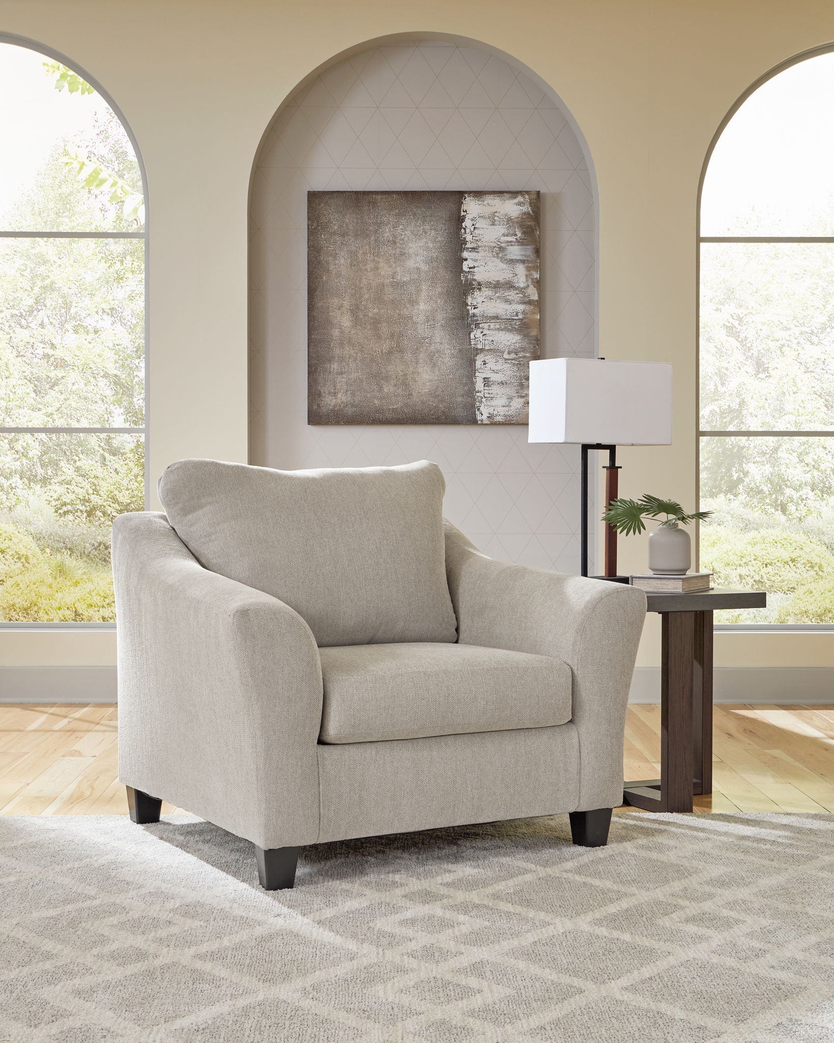 Willarae - 2 Pc. - Chair And A Half, Ottoman - Taupe - Image 3