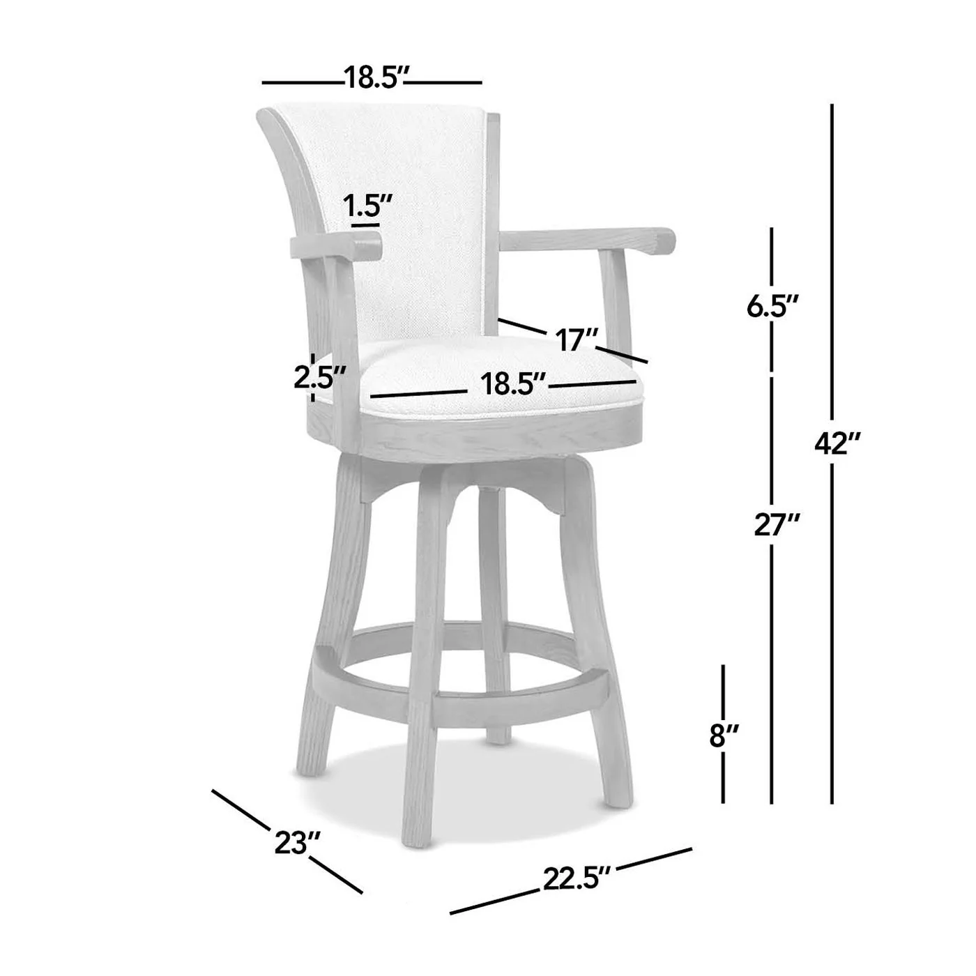 Williams - Swivel Counter Height Bar Stool - Image 27