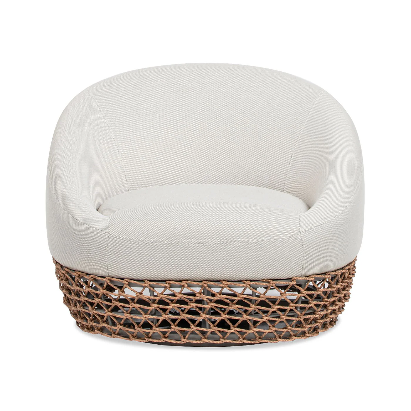 Willow - Upholstered Patio Deep Seating Armchair, Wicker Frame - Image 7