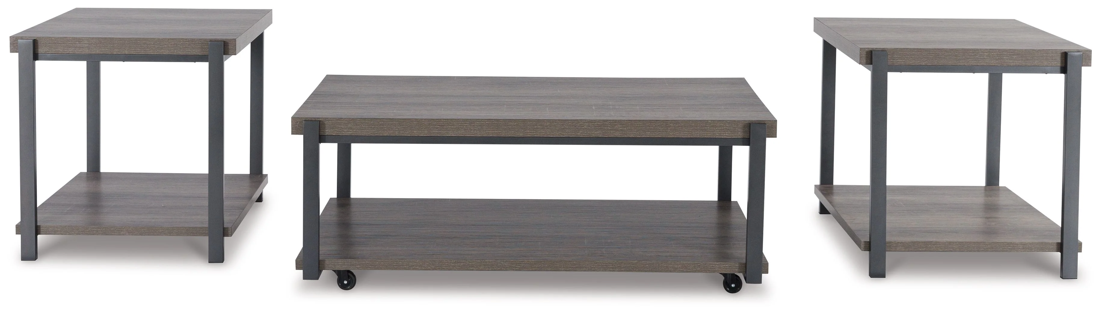 Wilmaden - Occasional Table Set (Set of 3) - Gray / Black - Image 8