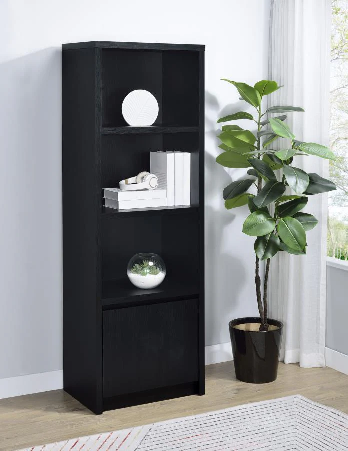 Winfield - 3-Sheld Media Tower Entertainment Pier - Black - Image 2