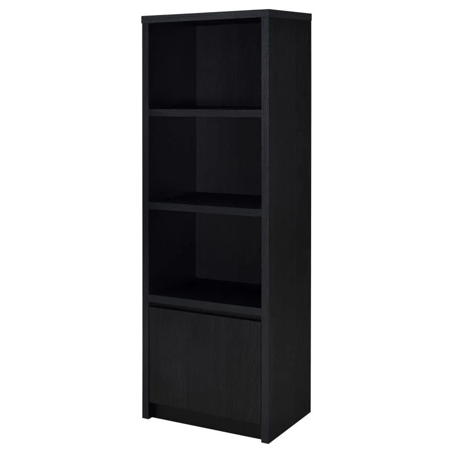 Winfield - 3-Sheld Media Tower Entertainment Pier - Black - Image 5