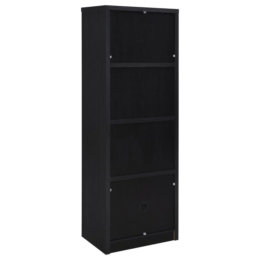 Winfield - 3-Sheld Media Tower Entertainment Pier - Black - Image 7