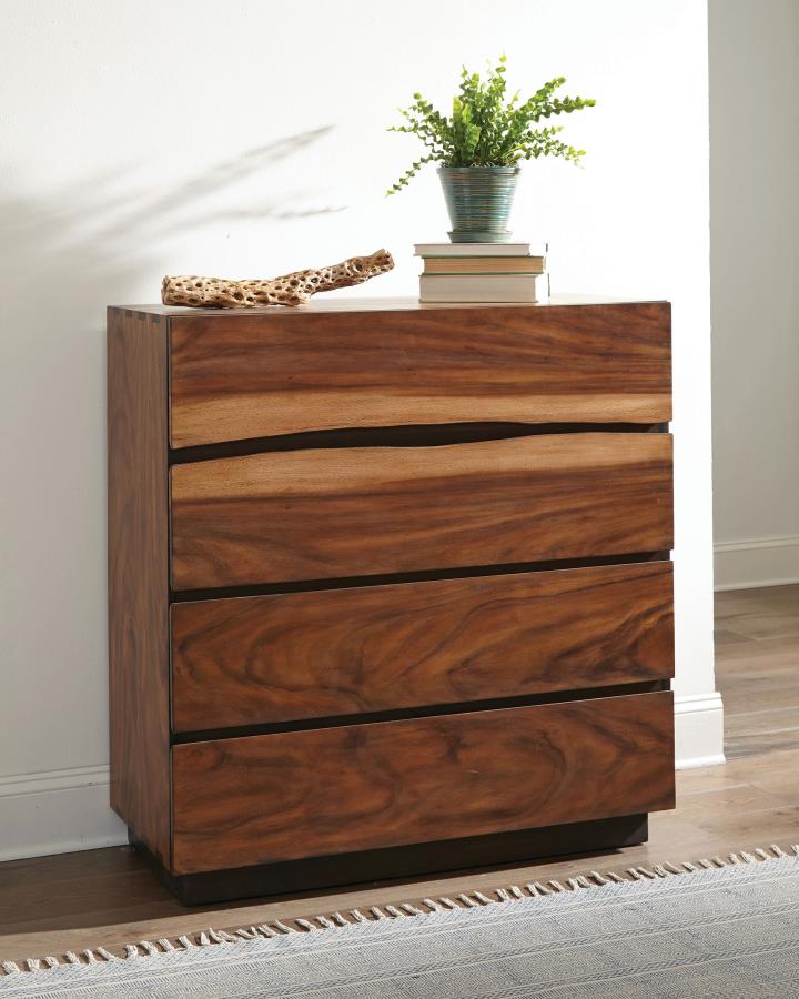Winslow - 4-Drawer Bedroom Chest - Smokey Walnut - Image 2