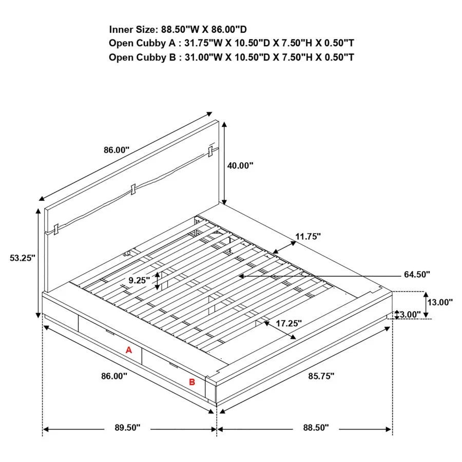 Winslow - Wood Storage Panel Bed - Image 7