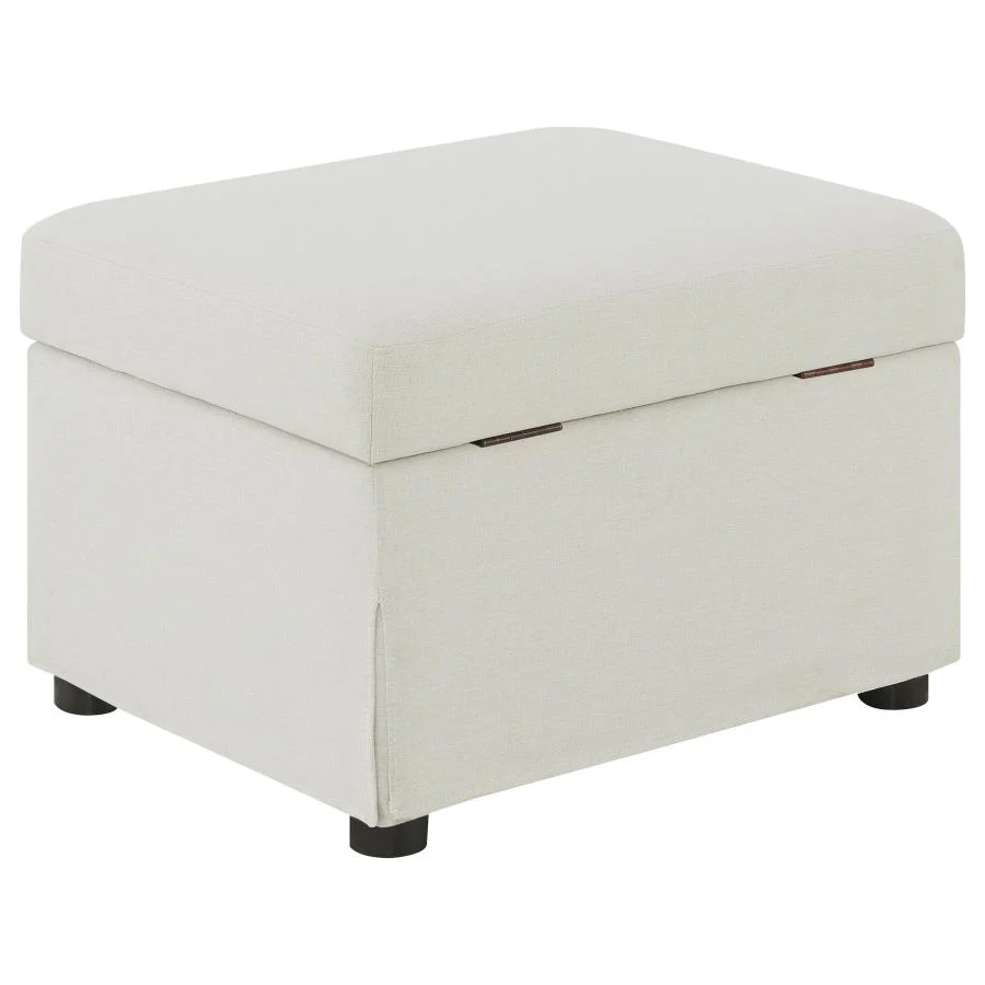 Winter - Upholstered Hydraulic Lift Top Storage Ottoman - Image 15