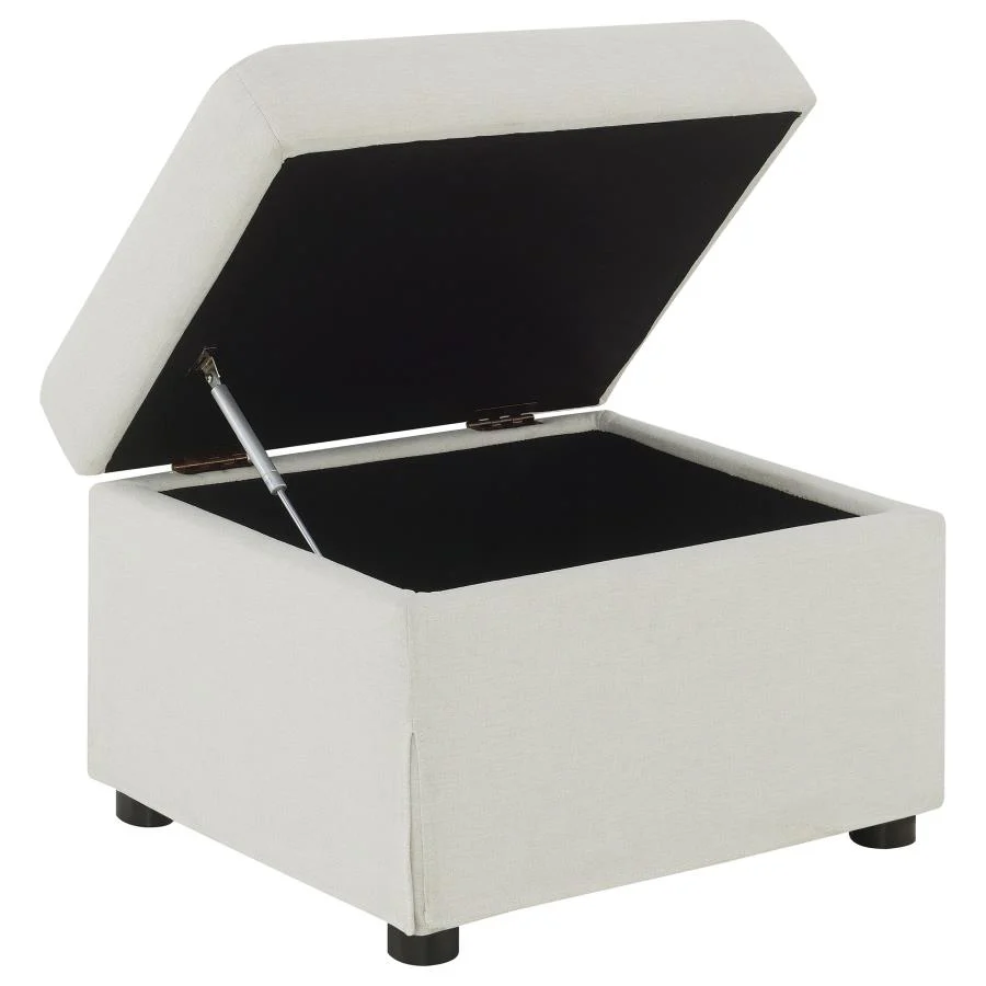 Winter - Upholstered Hydraulic Lift Top Storage Ottoman - Image 7