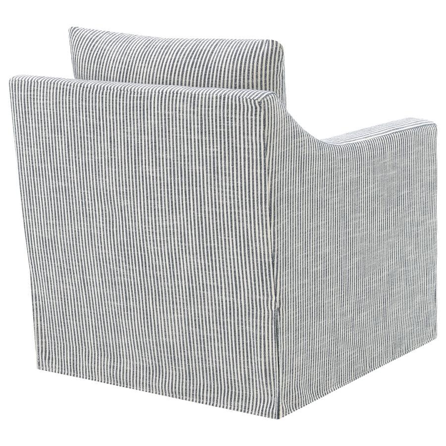 Winter - Upholstered Sloped Arm Accent Swivel Chair - Image 13