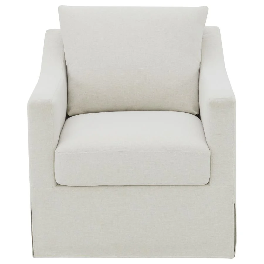 Winter - Upholstered Sloped Arm Accent Swivel Chair - Image 6