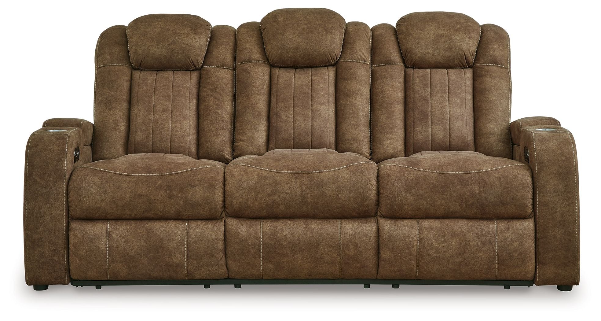 Wolfridge - Power Reclining Sofa With Adj Headrest - Brindle - Image 13