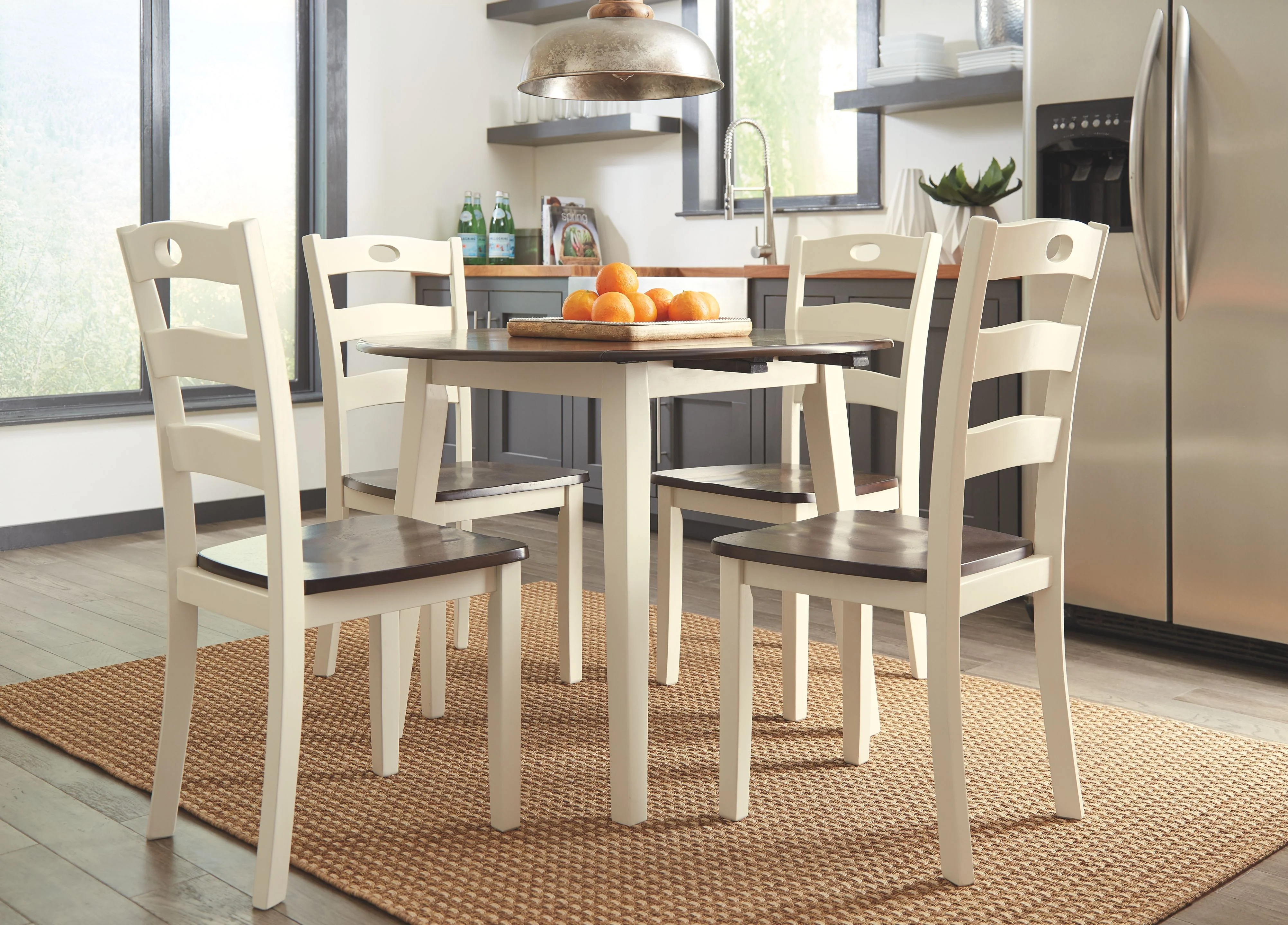 Woodanville - Dining Room Side Chair (Set of 2) - Cream / Brown - Image 4