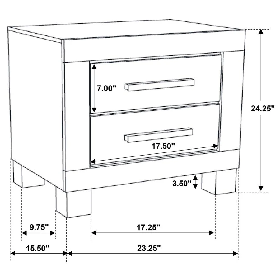 Woodmont - 2-Drawer Nightstand - Rustic Golden Brown - Image 11