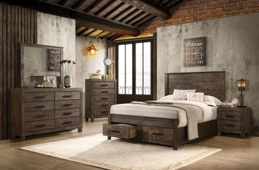 Woodmont - 2-Drawer Nightstand - Rustic Golden Brown - Image 12