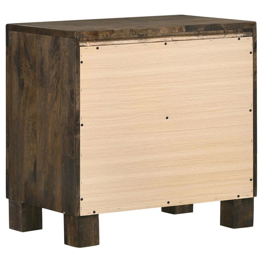 Woodmont - 2-Drawer Nightstand - Rustic Golden Brown - Image 6