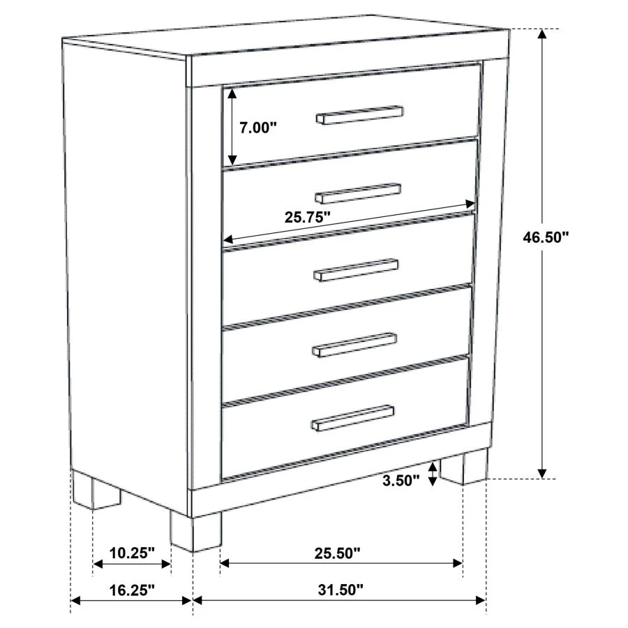 Woodmont - 5-Drawer Bedroom Chest - Rustic Golden Brown - Image 11