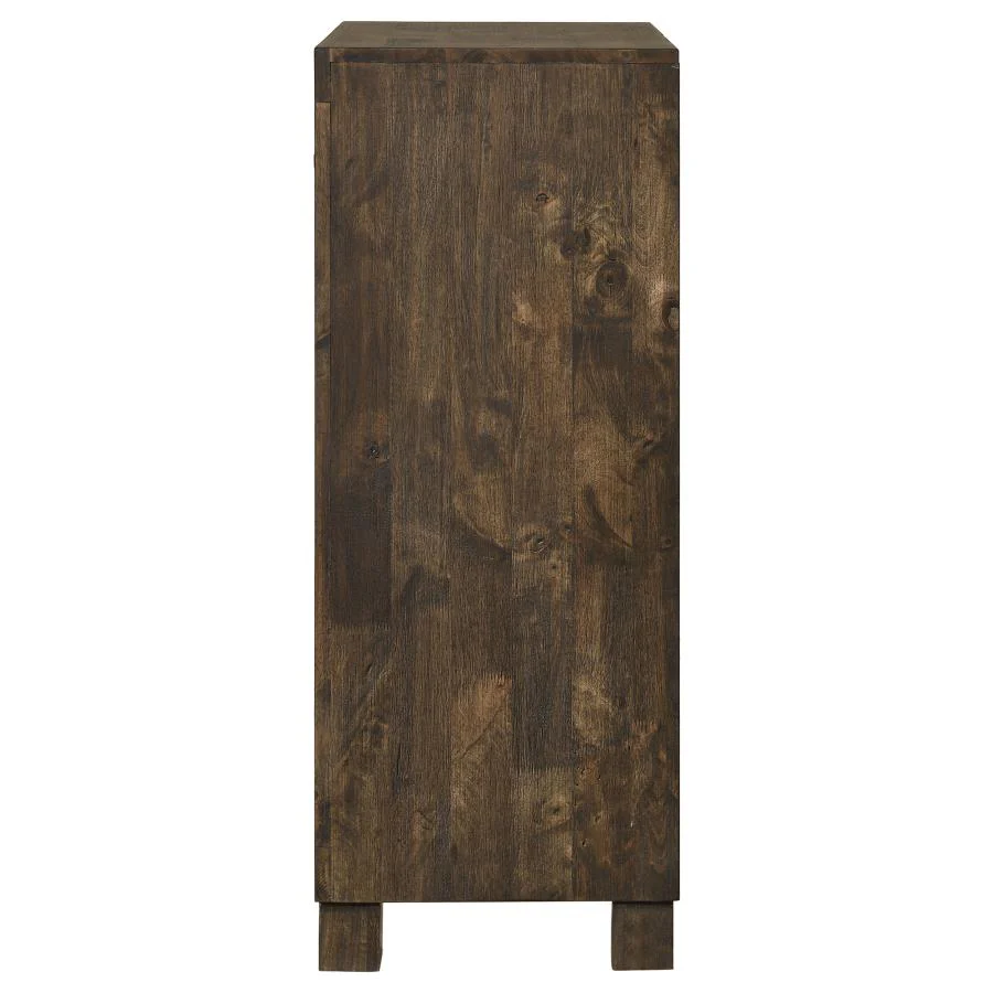 Woodmont - 5-Drawer Bedroom Chest - Rustic Golden Brown - Image 5