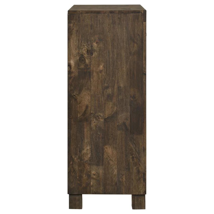 Woodmont - 5-Drawer Bedroom Chest - Rustic Golden Brown - Image 9