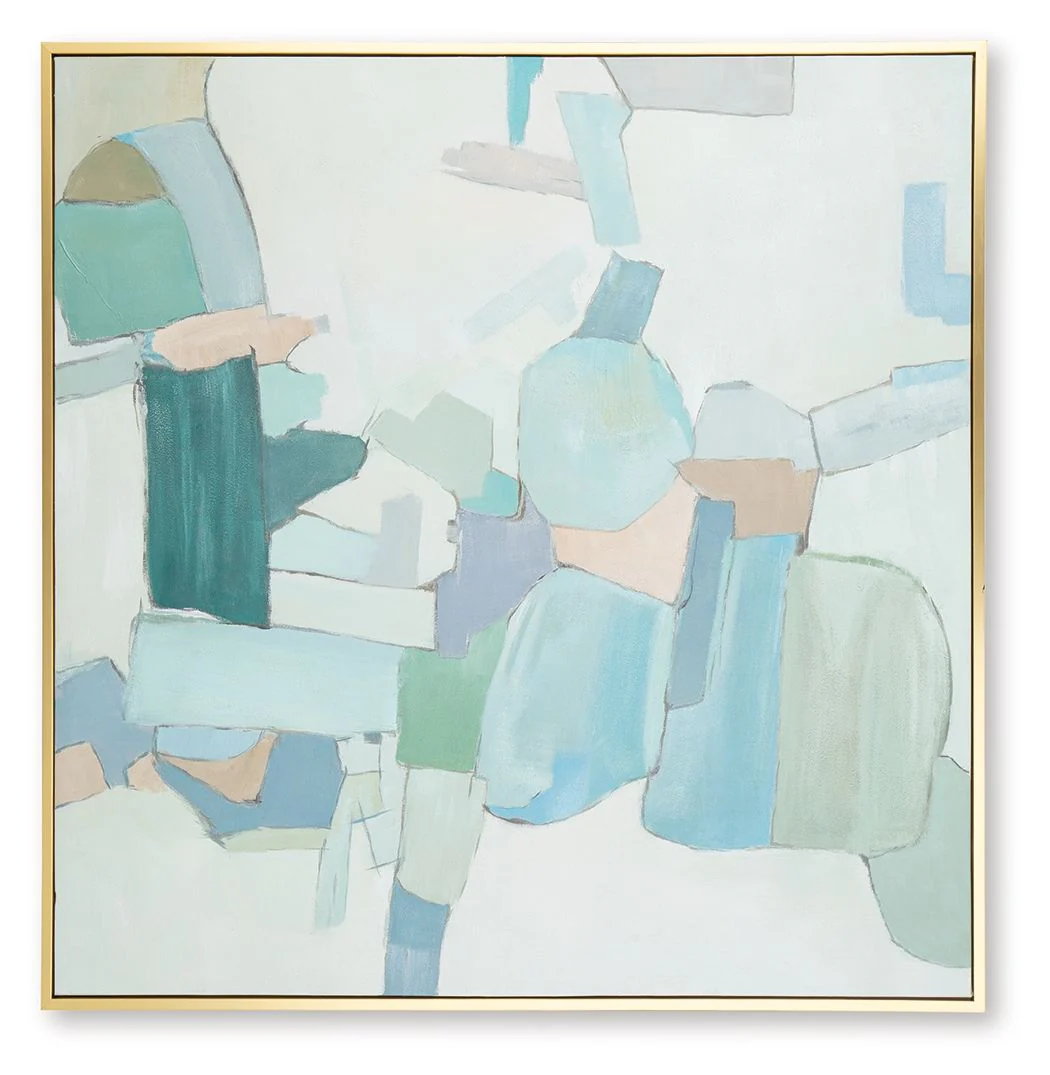 Wynburn - Wall Art - White / Blue / Green - Image 5