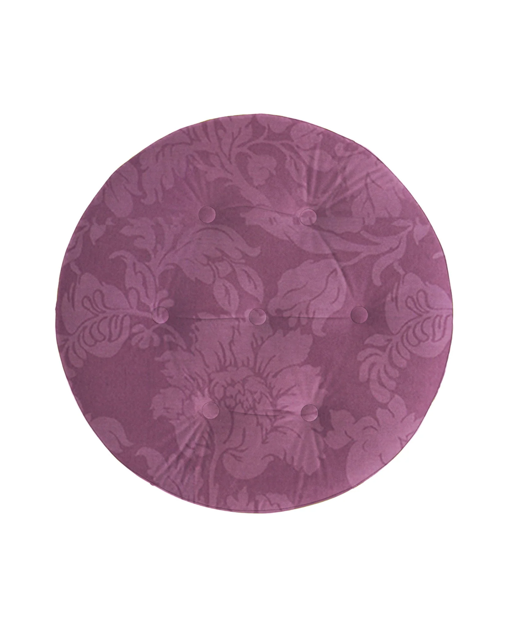 Yolanda - Luxurious Upholstery Round Upholstered Accent Ottoman - Image 3
