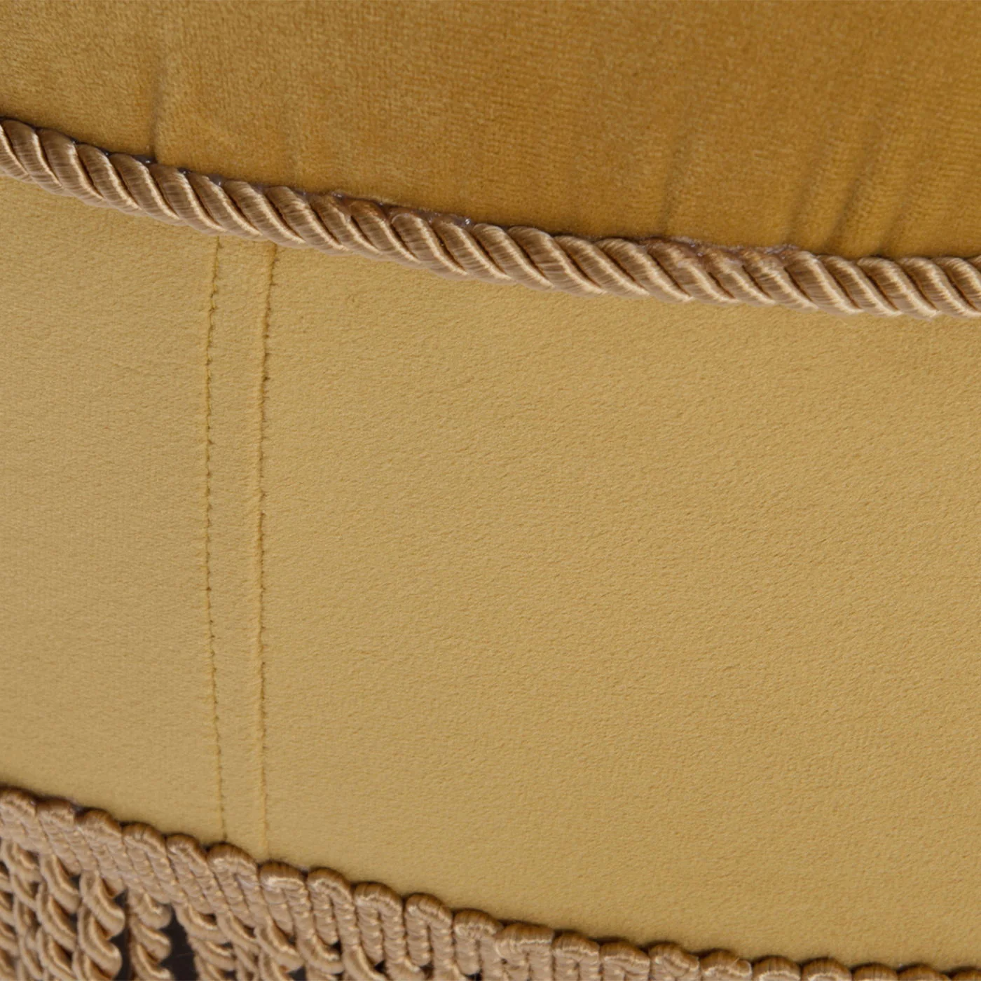 Yolanda - Luxurious Upholstery Round Upholstered Accent Ottoman - Image 5