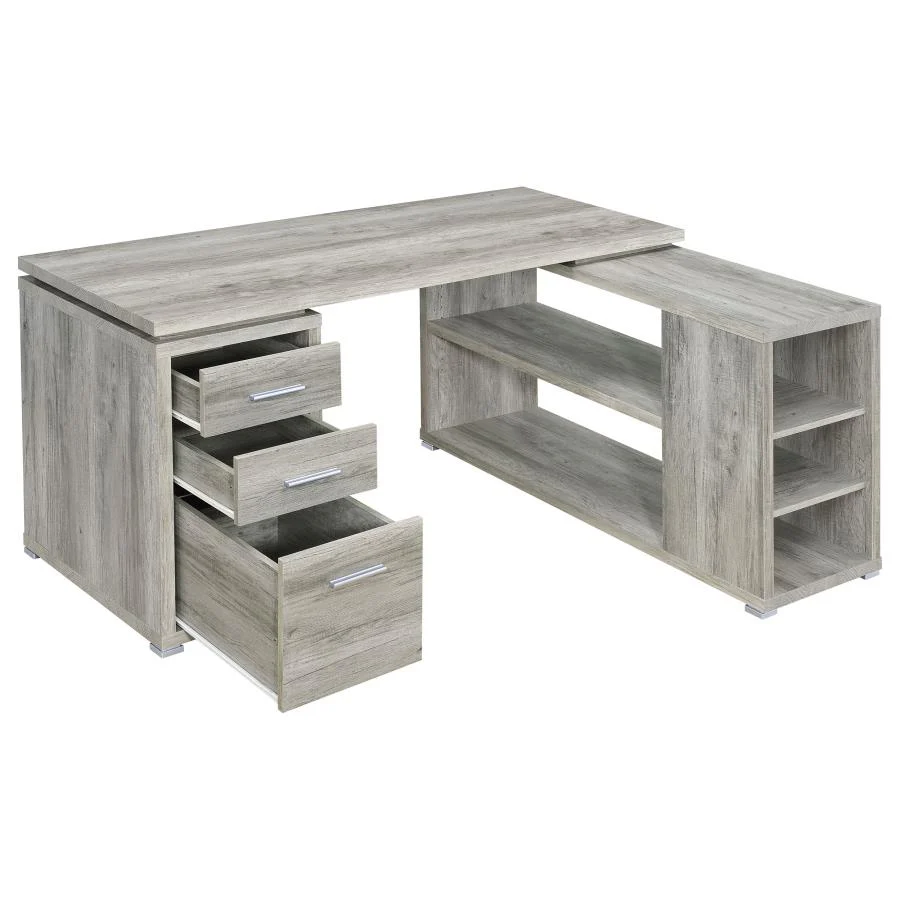 Yvette - 3-Drawer L-Shape Computer Desk - Image 16