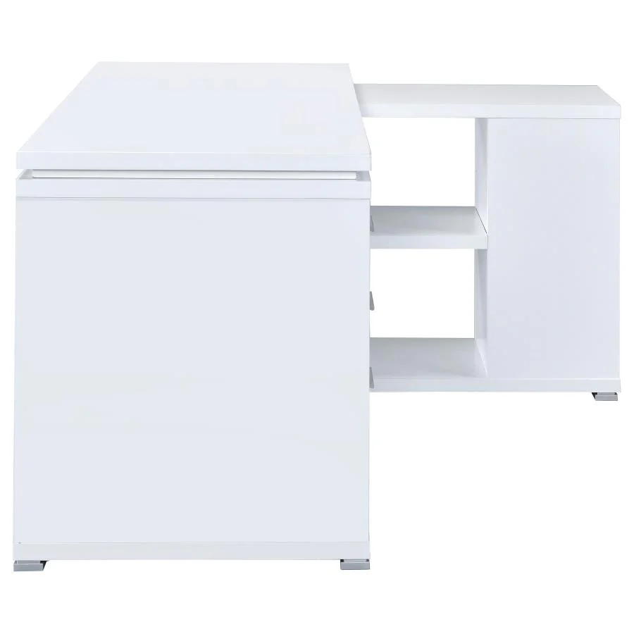 Yvette - 3-Drawer L-Shape Computer Desk - Image 33