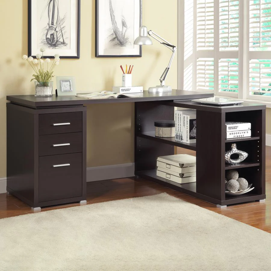 Yvette - 3-Drawer L-Shape Computer Desk - Image 6