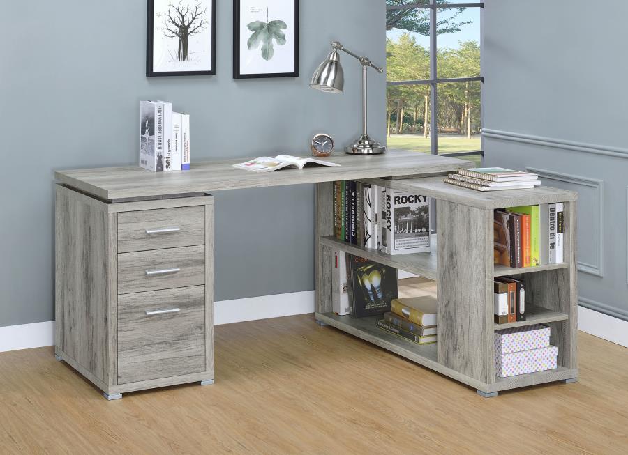 Yvette - 3-Drawer L-Shape Computer Desk - Image 8