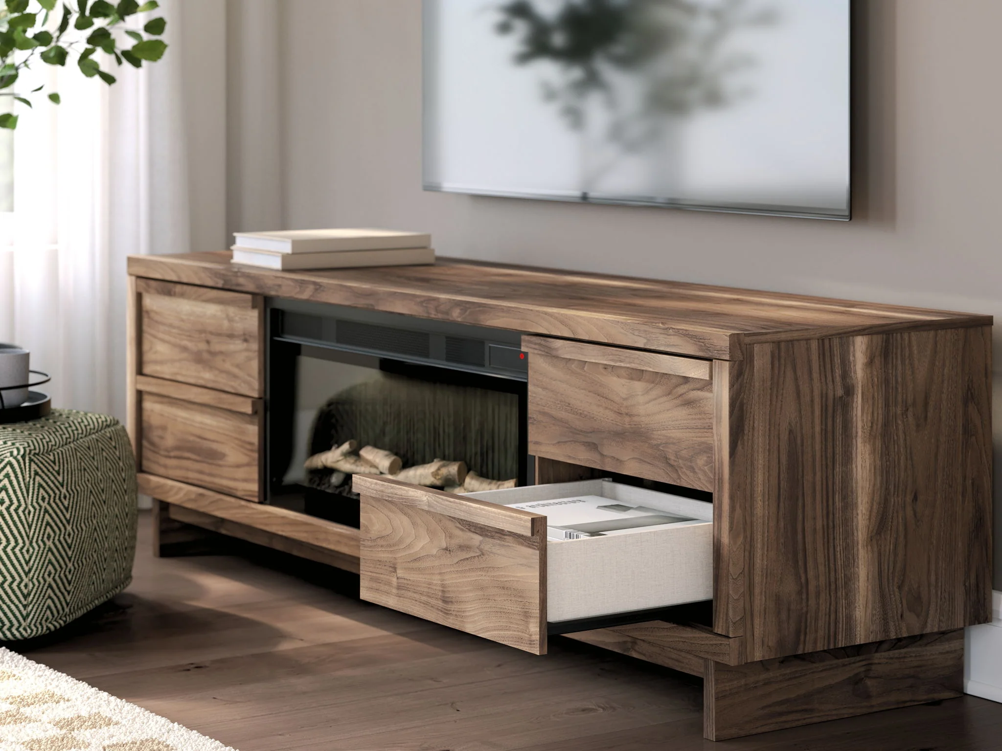 Zadilyn - TV Stand With Fireplace Option - Image 18