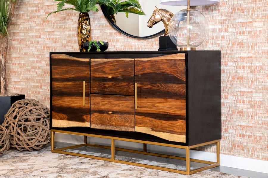 Zara - 2-Door Wood Accent Storage Cabinet - Image 4