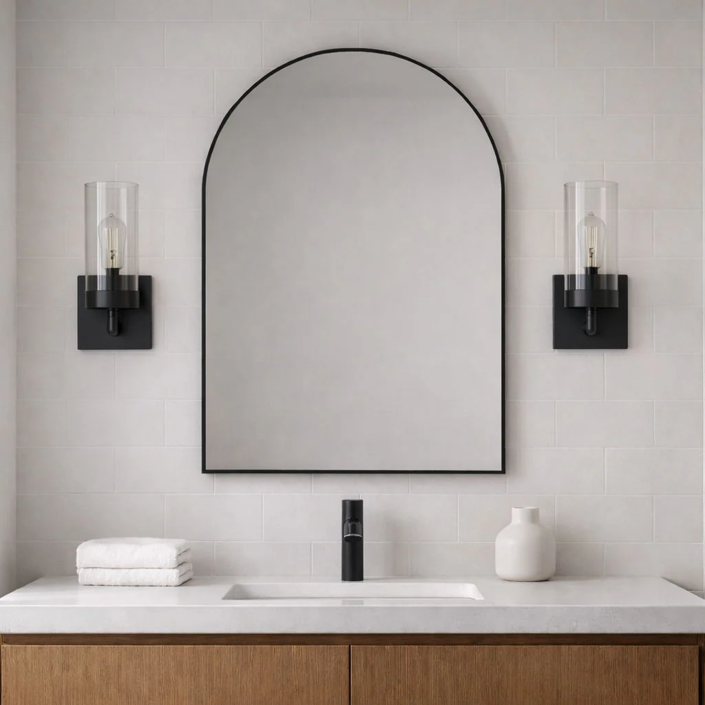 Zephyr - Single Light Sconce - Black / Clear - Image 9