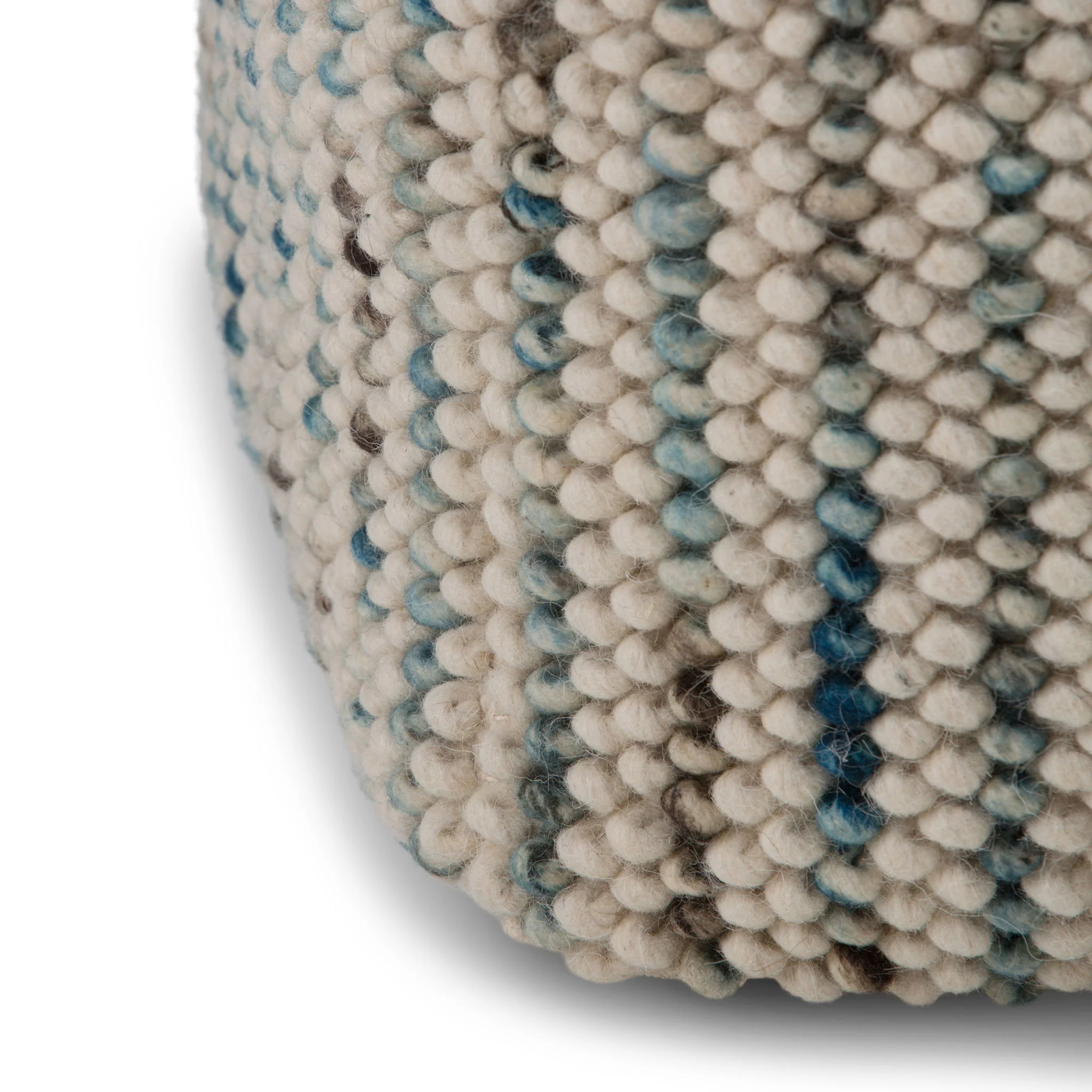 Zoey - Handcrafted Woven Cube Pouf - Image 3