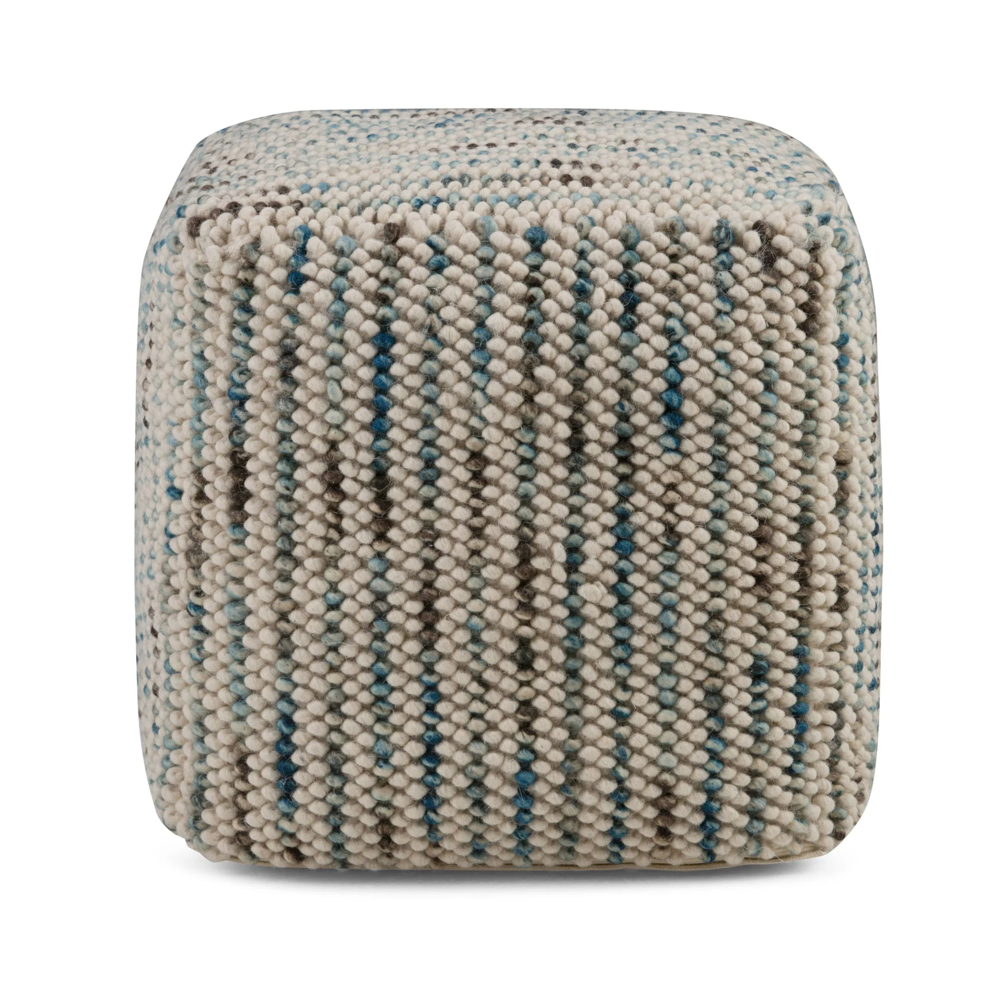 Zoey - Handcrafted Woven Cube Pouf - Image 9