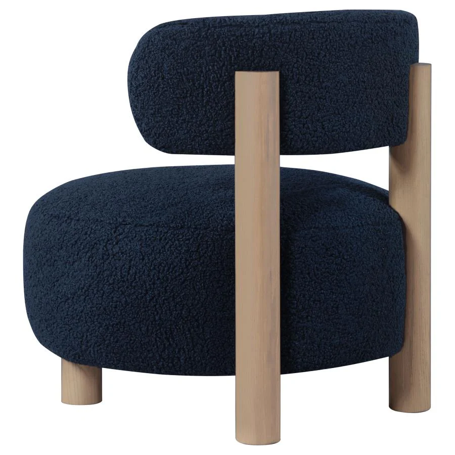 Zonie - Boucle Upholstered Barrel Back Accent Chair - Image 12
