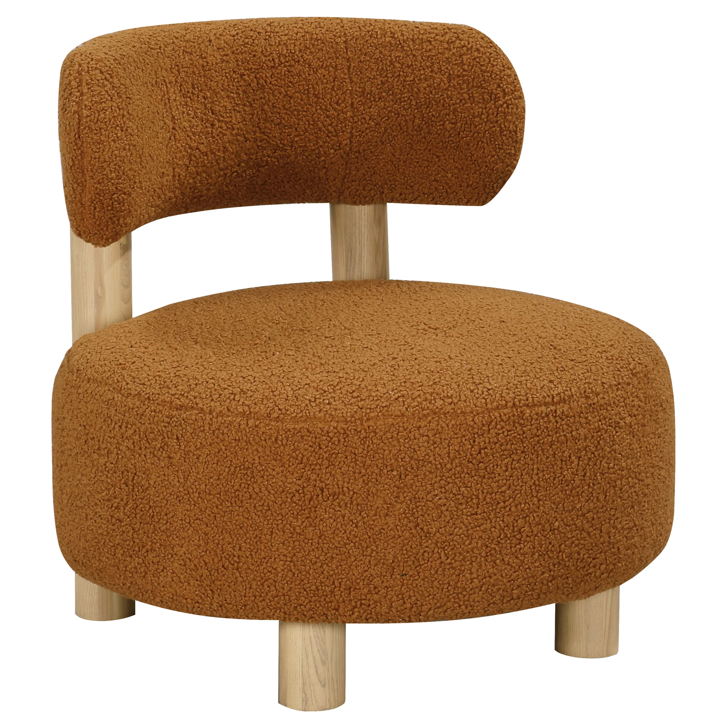 Zonie - Boucle Upholstered Barrel Back Accent Chair - Image 23