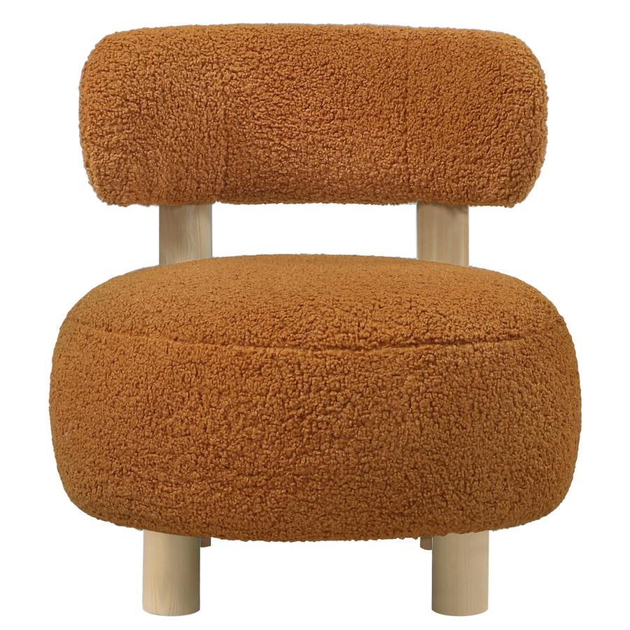 Zonie - Boucle Upholstered Barrel Back Accent Chair - Image 5